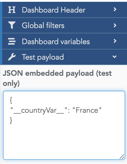Use a test payload